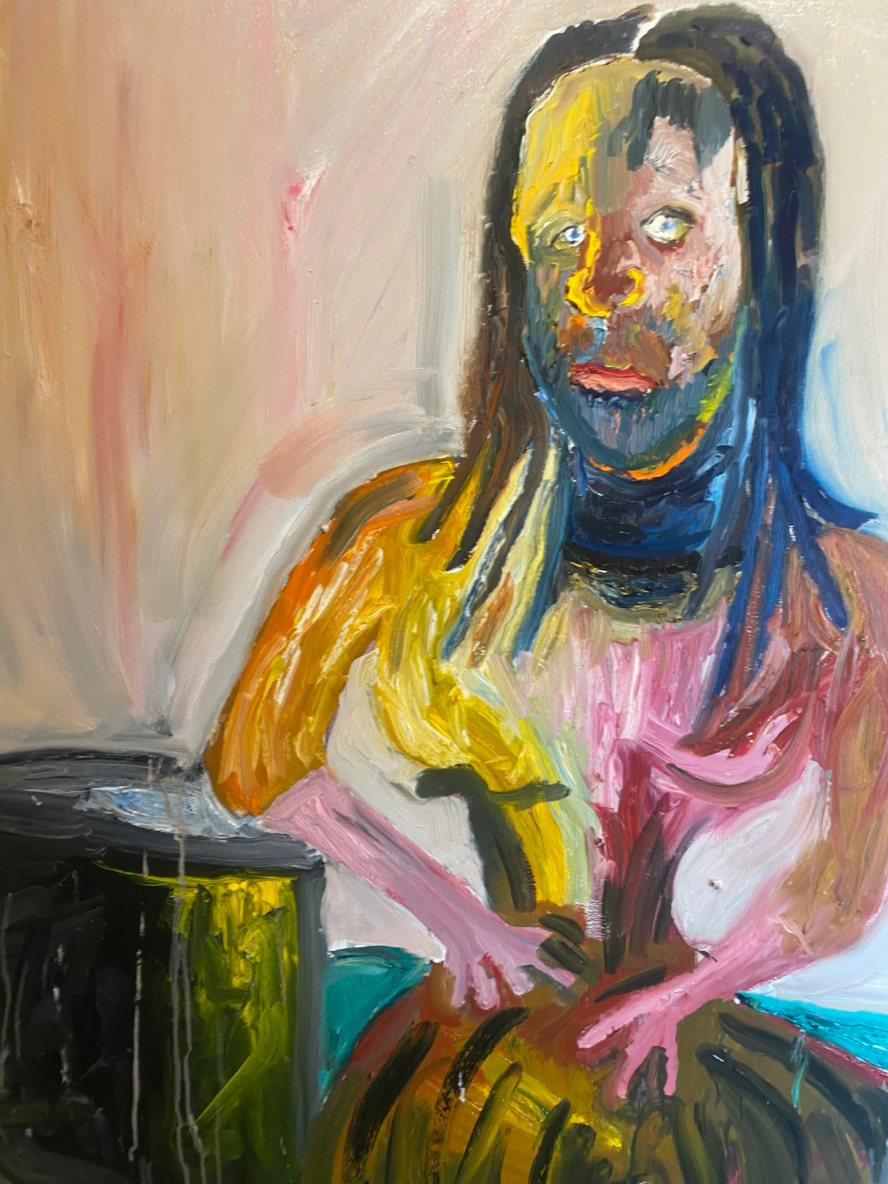 Woman Sitting at Table artwork image